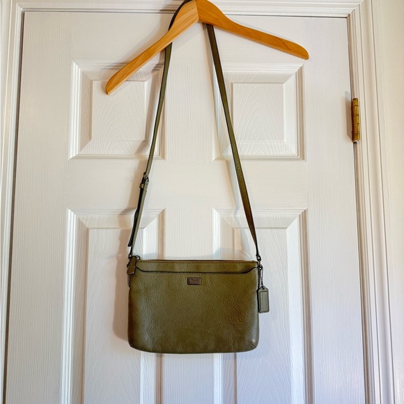 Coach Handbags - Coach Madison Olive green crossbody purse